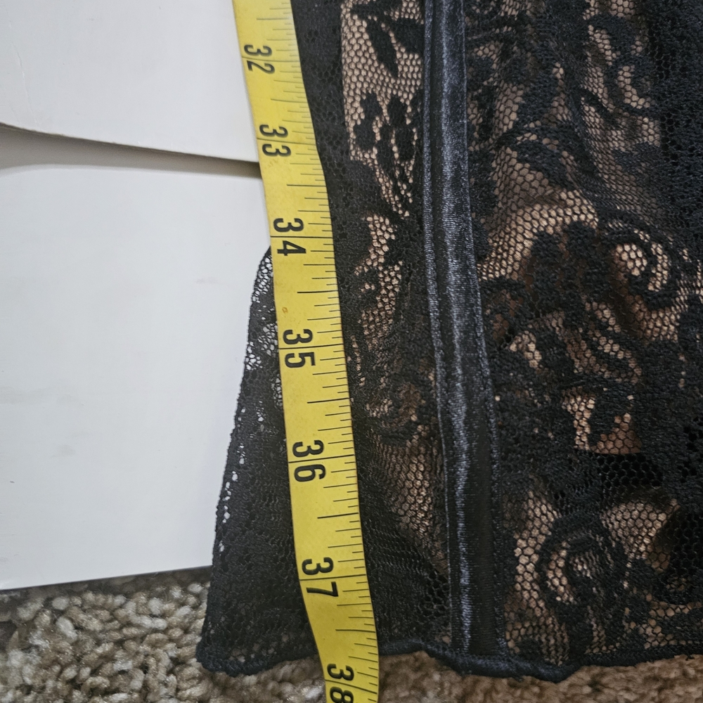 SL Fashions Black Lace Midi Dress - Picture 15 of 16